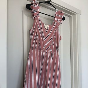 Pink striped dress